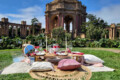 Stunning picnic at the Palace of Fine Arts prepared by a San Francisco luxury picnic company.