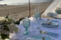 Tiffany blue-themed Los Angeles luxury beach picnic