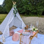 luxury picnic set up in DC