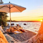 Sunset picnic Lake Tahoe